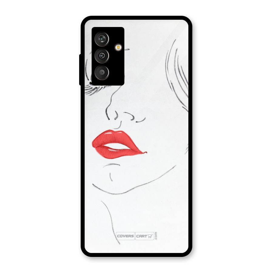 Classy Girl Glass Back Case for Galaxy M13