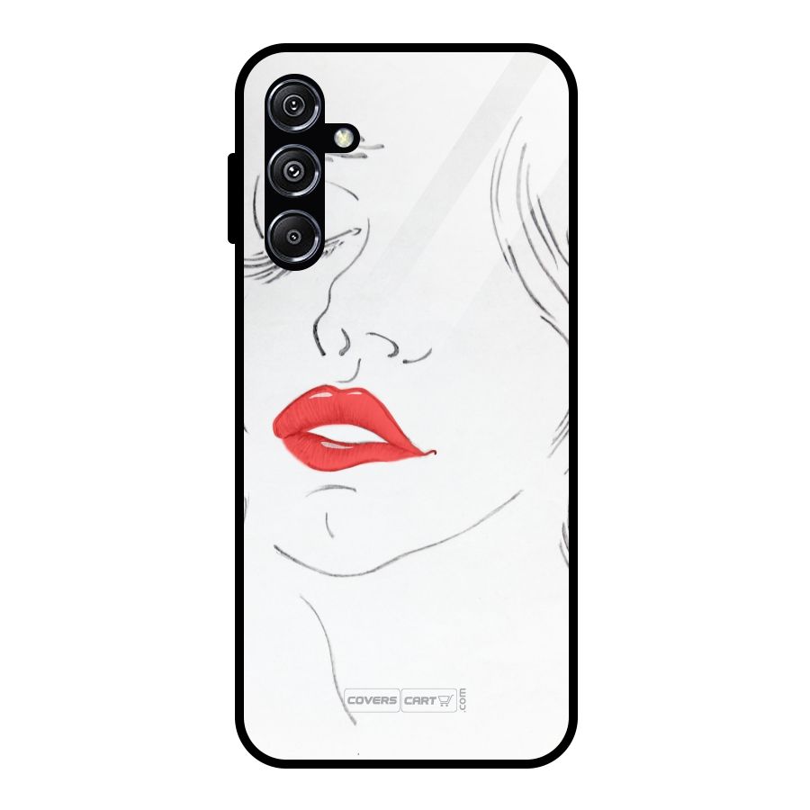 Classy Girl Glass Back Case for Galaxy M34 5G