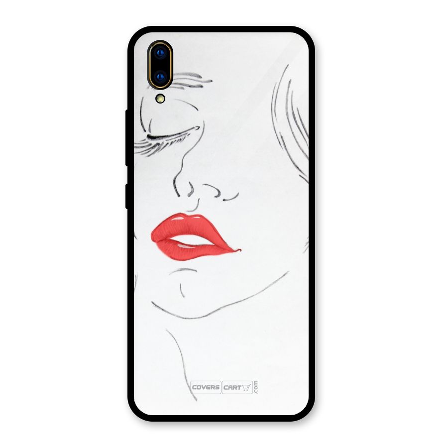 Classy Girl Glass Back Case for Vivo V11 Pro