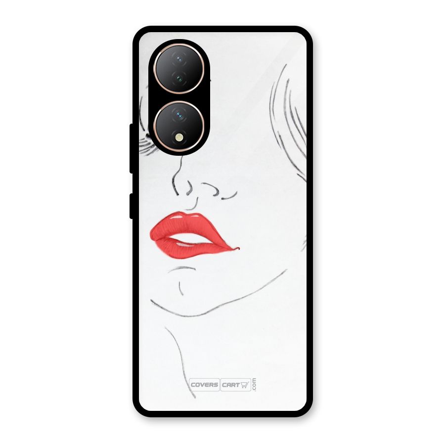 Classy Girl Glass Back Case for Vivo Y100A