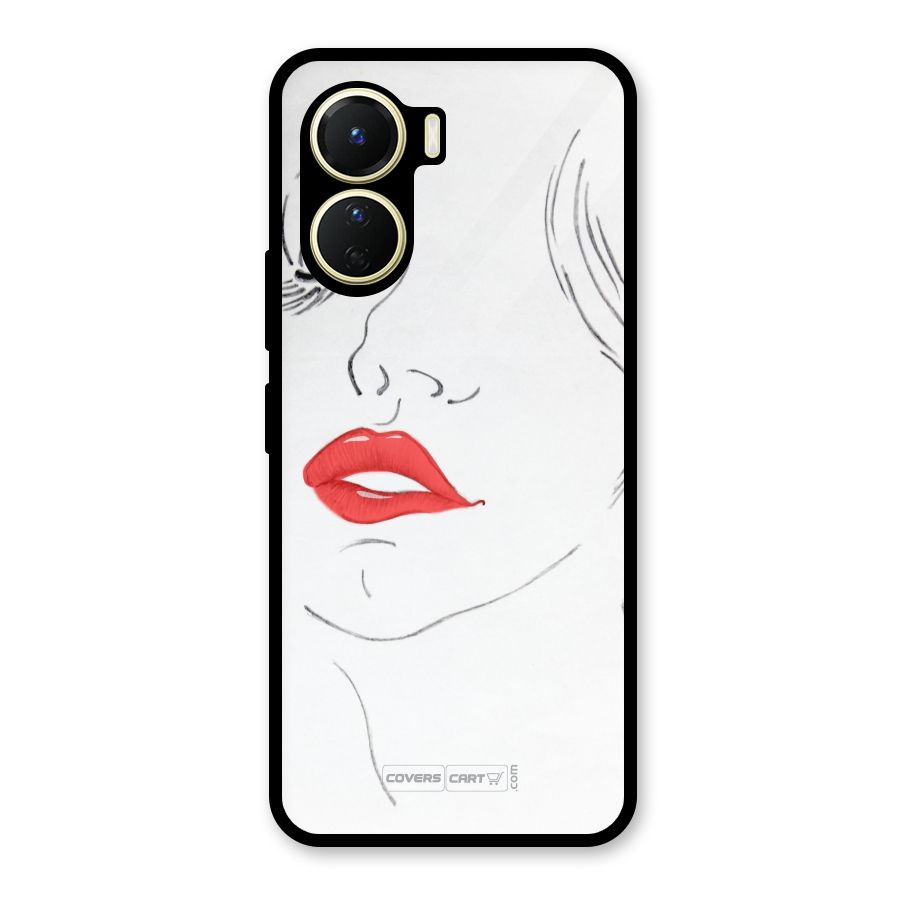 Classy Girl Glass Back Case for Vivo Y16