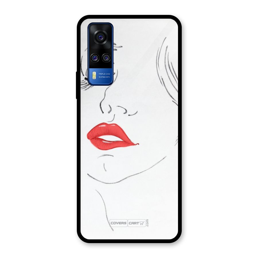 Classy Girl Glass Back Case for Vivo Y31