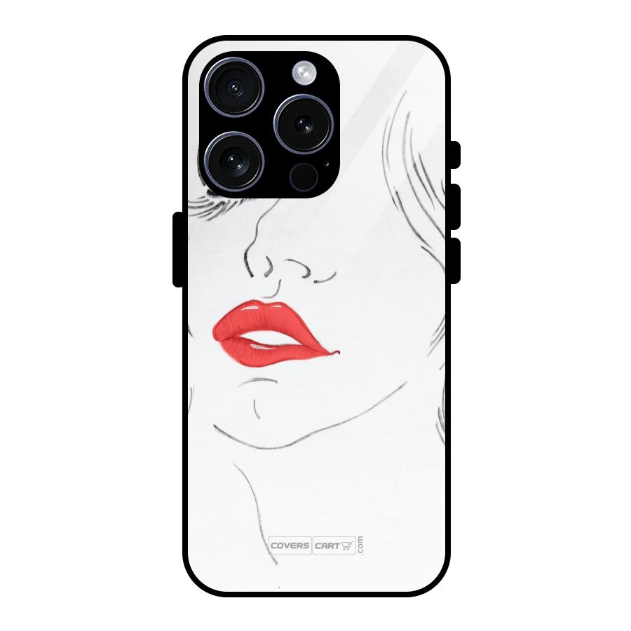 Classy Girl Glass Back Case for iPhone 15 Pro