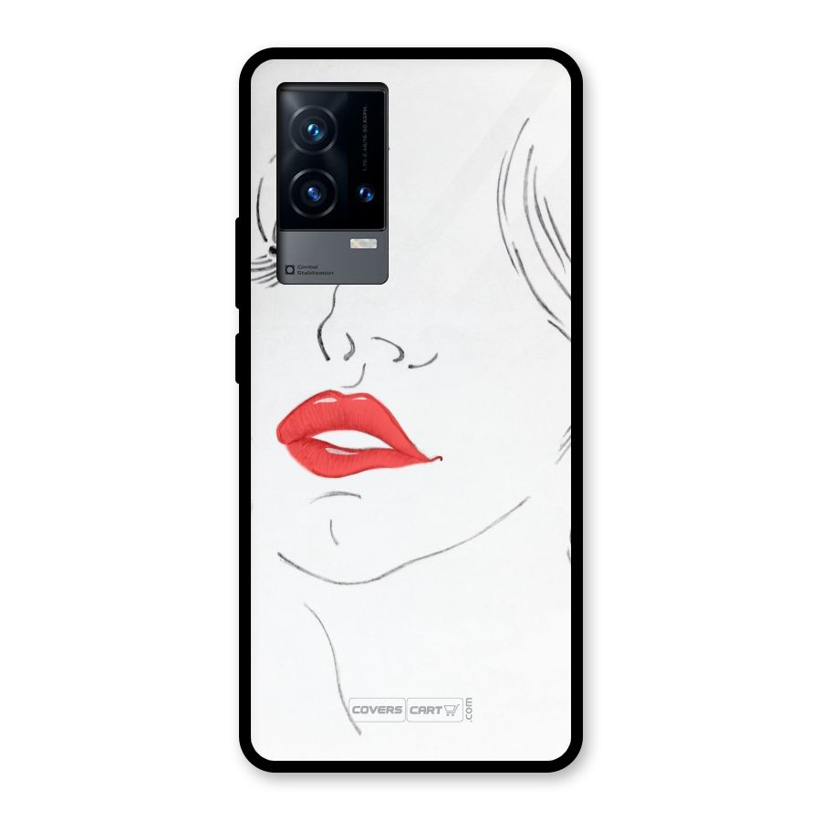 Classy Girl Glass Back Case for iQOO 9 5G