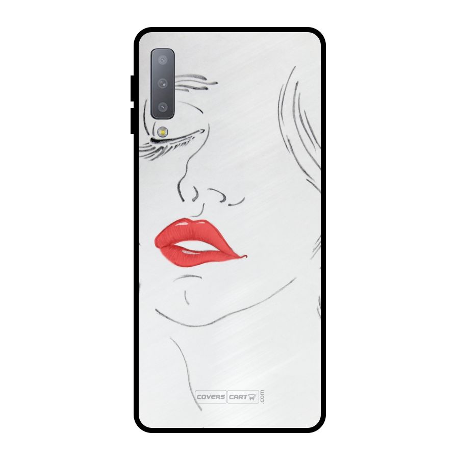 Classy Girl Metal Back Case for Galaxy A7 (2018)