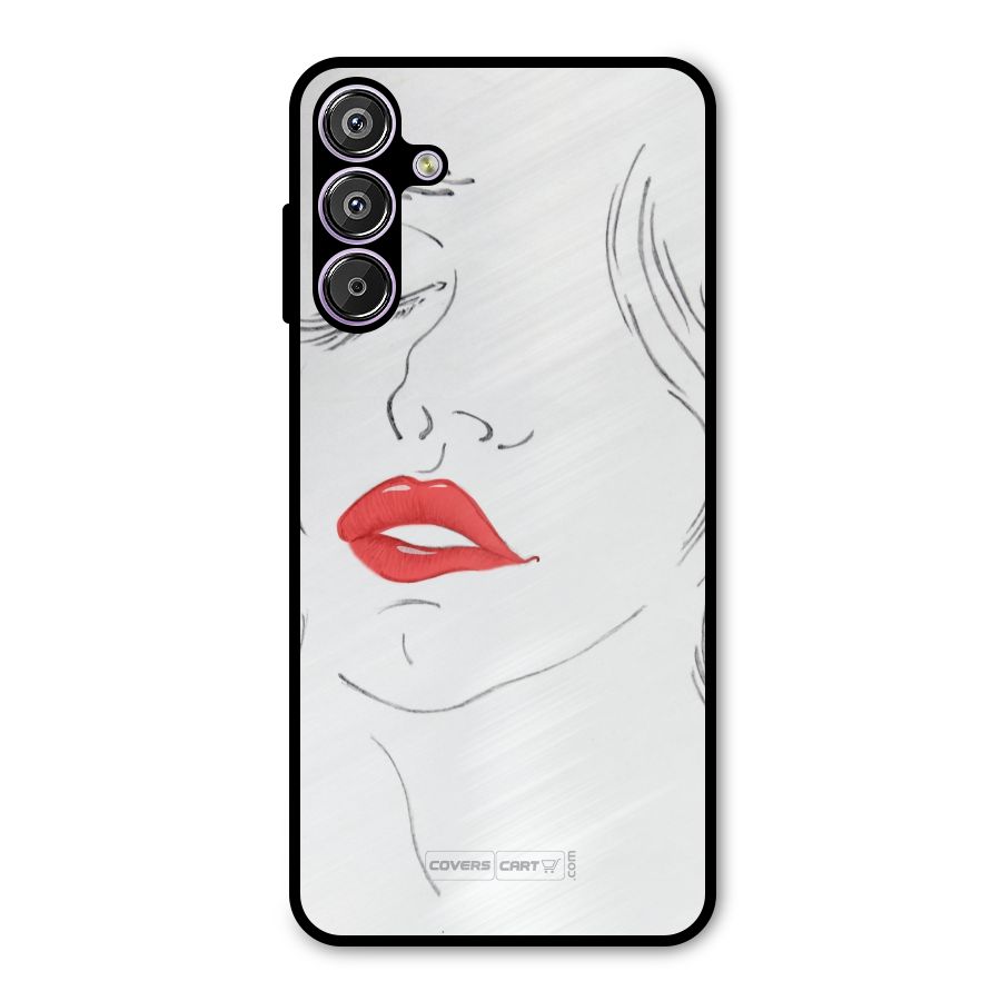 Classy Girl Metal Back Case for Galaxy F15