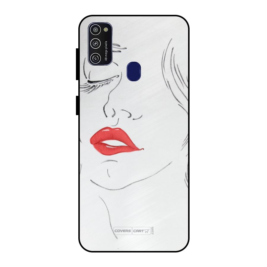 Classy Girl Metal Back Case for Galaxy M21