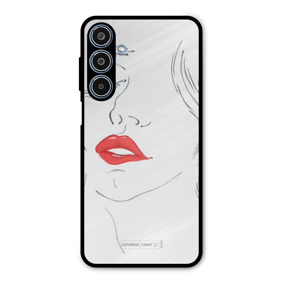 Classy Girl Metal Back Case for Galaxy M35
