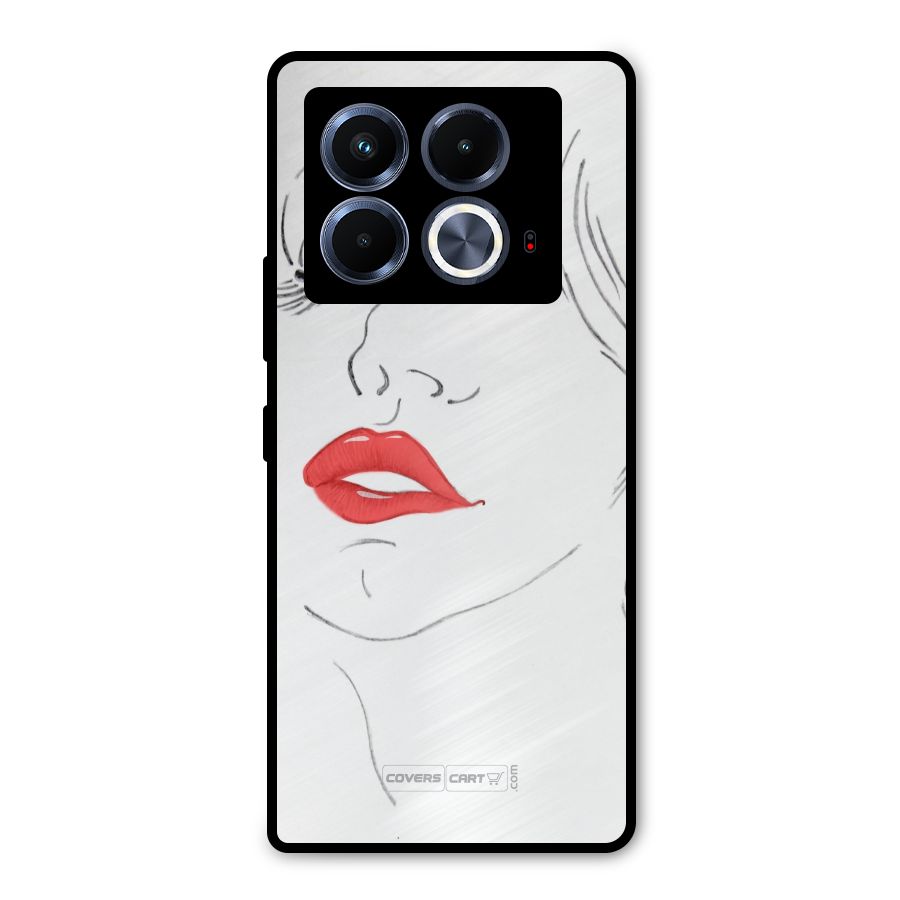 Classy Girl Metal Back Case for Infinix Note 40 5G