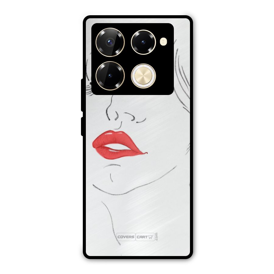Classy Girl Metal Back Case for Infinix Note 40 Pro Plus