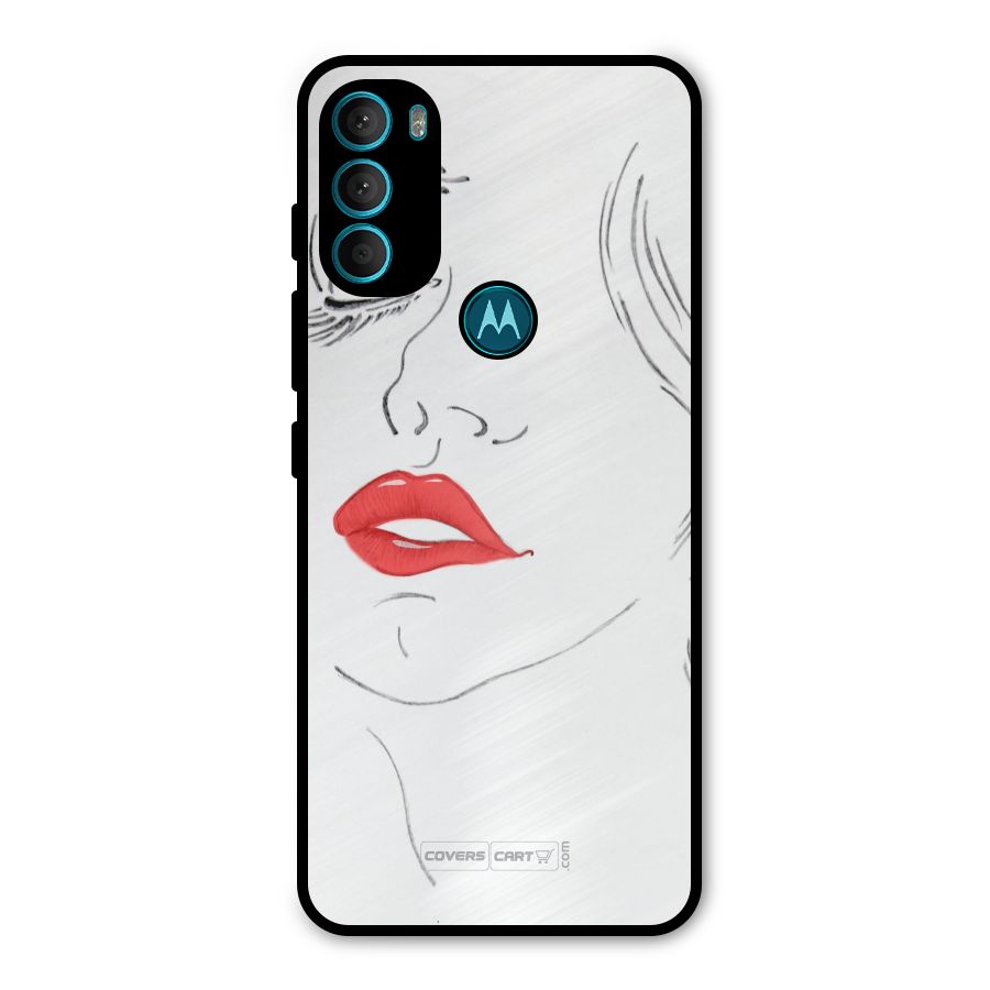 Classy Girl Metal Back Case for Moto G71 5G