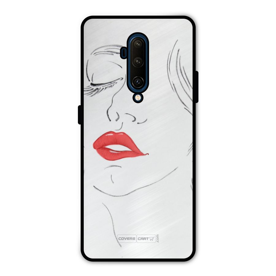 Classy Girl Metal Back Case for OnePlus 7T Pro