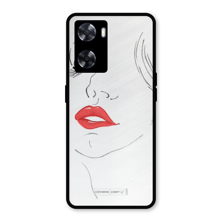 Classy Girl Metal Back Case for Oppo A57 2022
