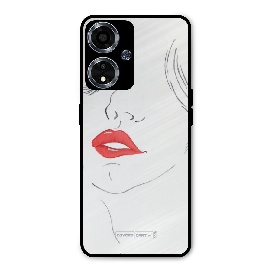 Classy Girl Metal Back Case for Oppo A59