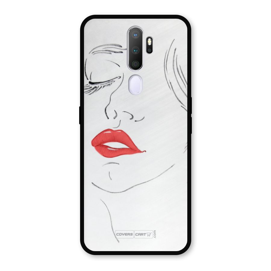 Classy Girl Metal Back Case for Oppo A5 (2020)