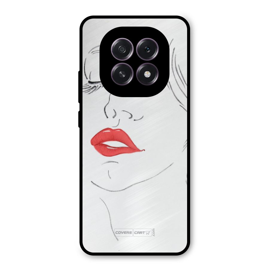 Classy Girl Metal Back Case for Oppo F29