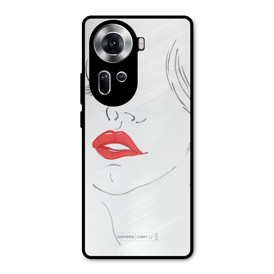 Classy Girl Metal Back Case for Oppo Reno11 5G