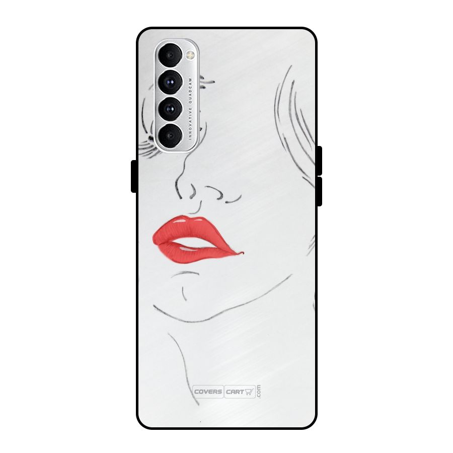 Classy Girl Metal Back Case for Oppo Reno4 Pro