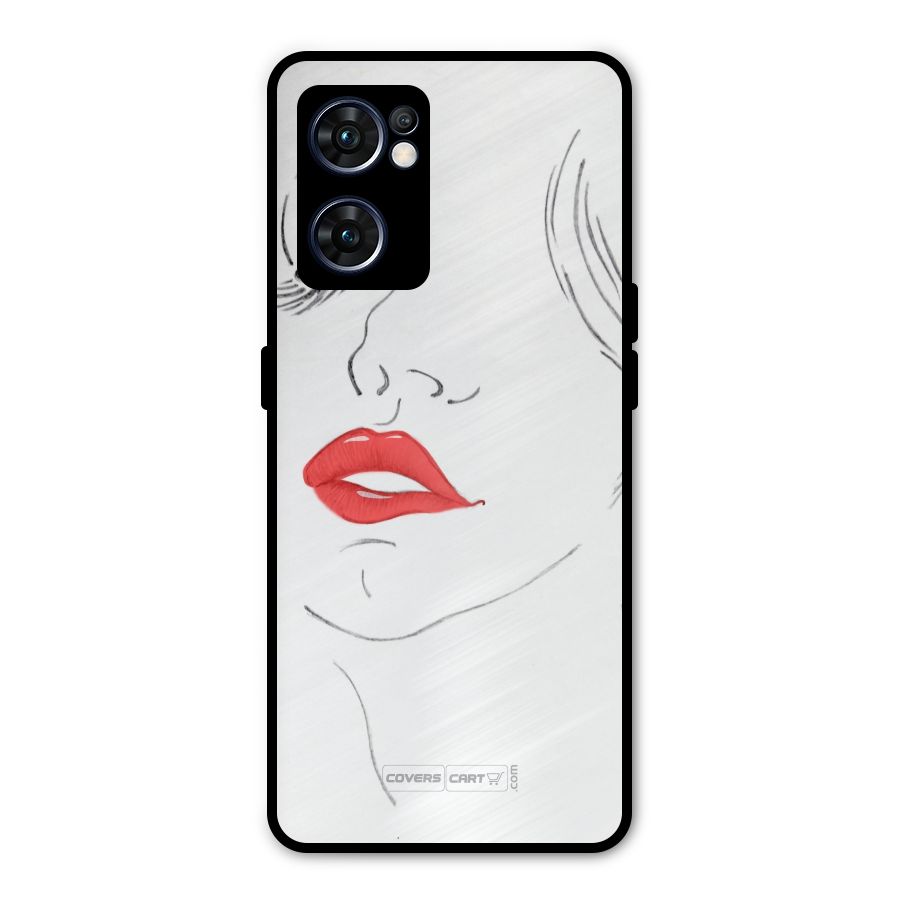 Classy Girl Metal Back Case for Oppo Reno7 5G