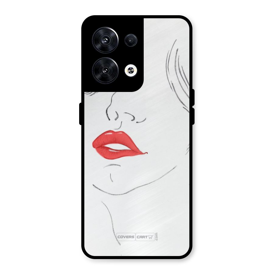 Classy Girl Metal Back Case for Oppo Reno8 5G