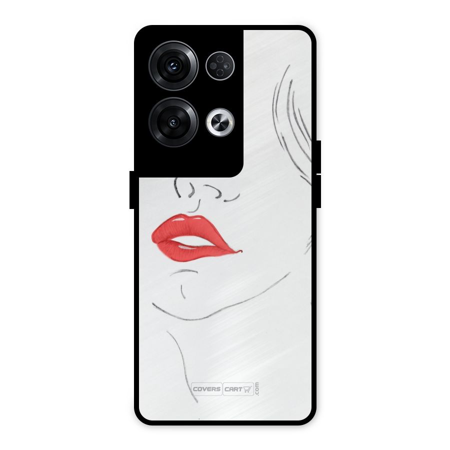 Classy Girl Metal Back Case for Oppo Reno8 Pro 5G