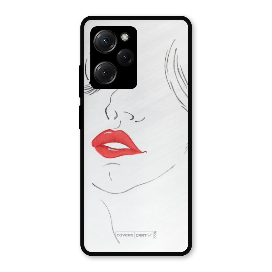 Classy Girl Metal Back Case for Poco X5 Pro