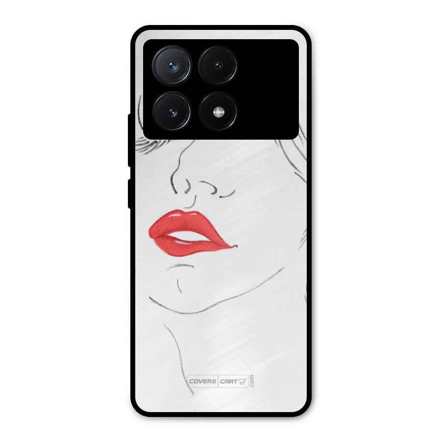 Classy Girl Metal Back Case for Poco X6 Pro
