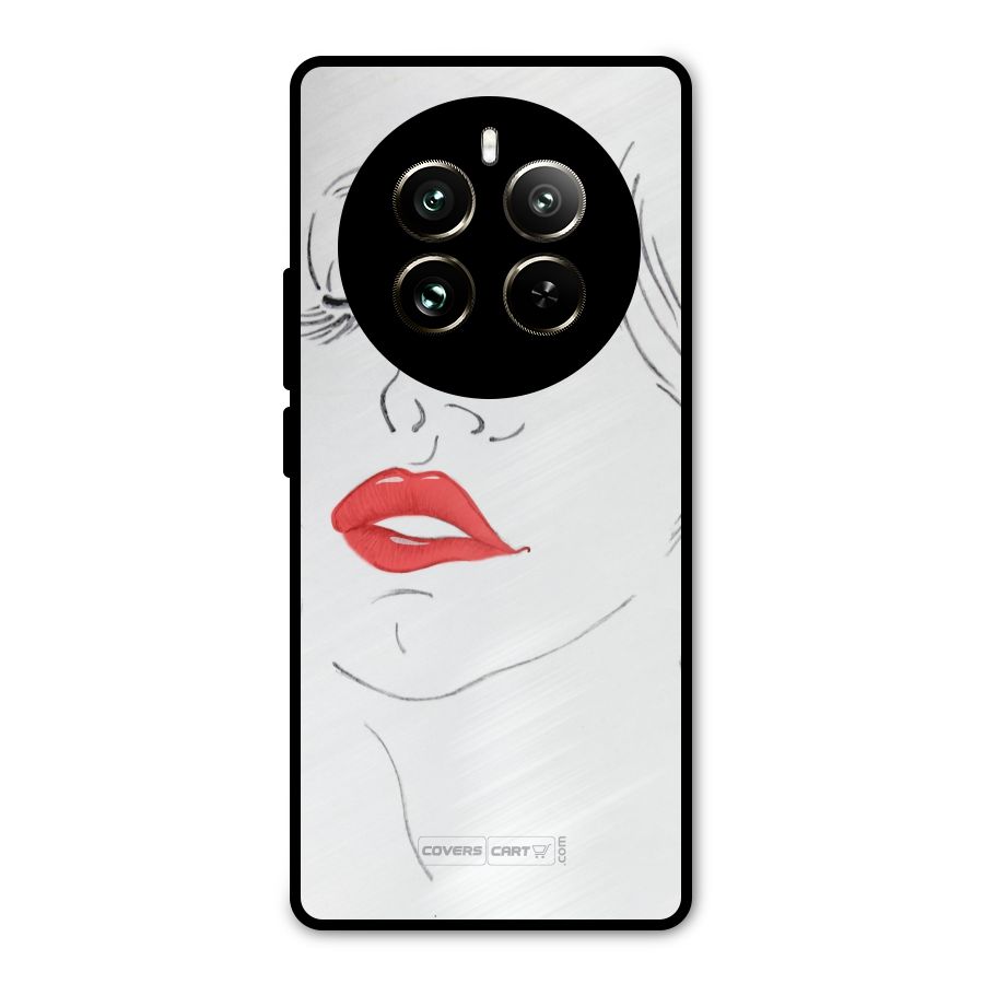 Classy Girl Metal Back Case for Realme 12 Pro