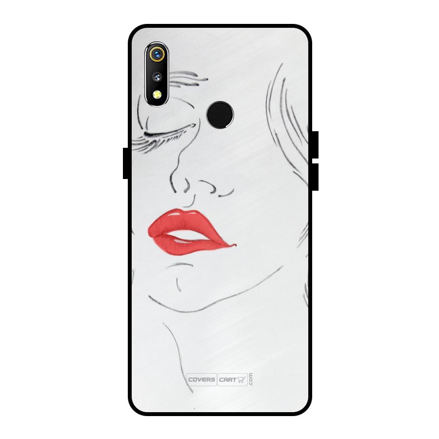 Classy Girl Metal Back Case for Realme 3i