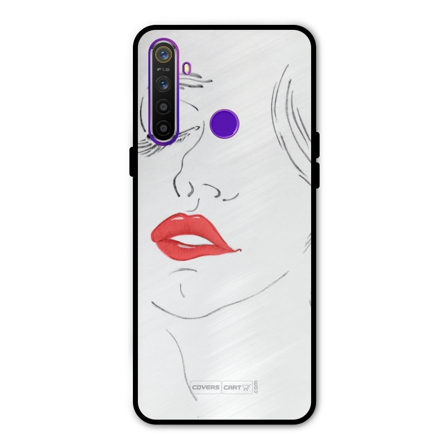 Classy Girl Metal Back Case for Realme 5