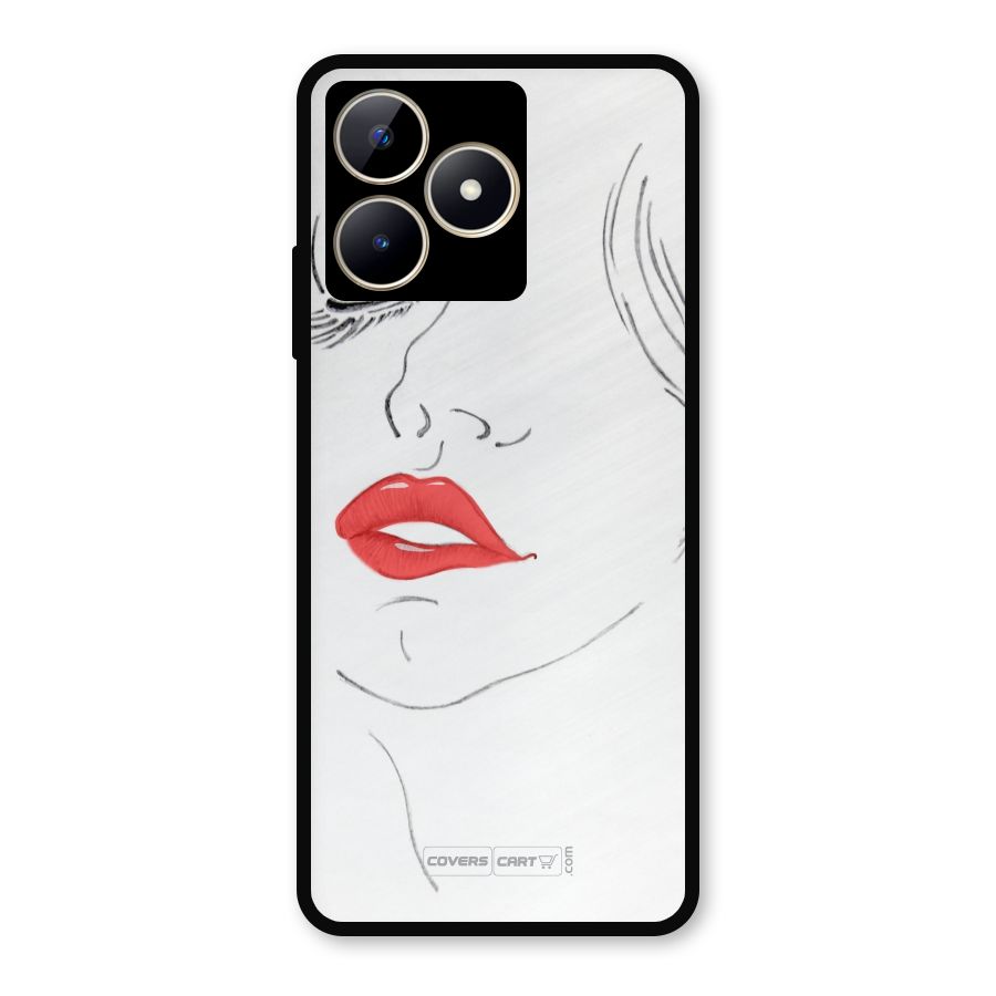 Classy Girl Metal Back Case for Realme C53