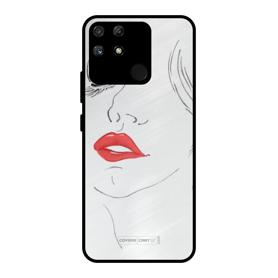 Classy Girl Metal Back Case for Realme Narzo 50A