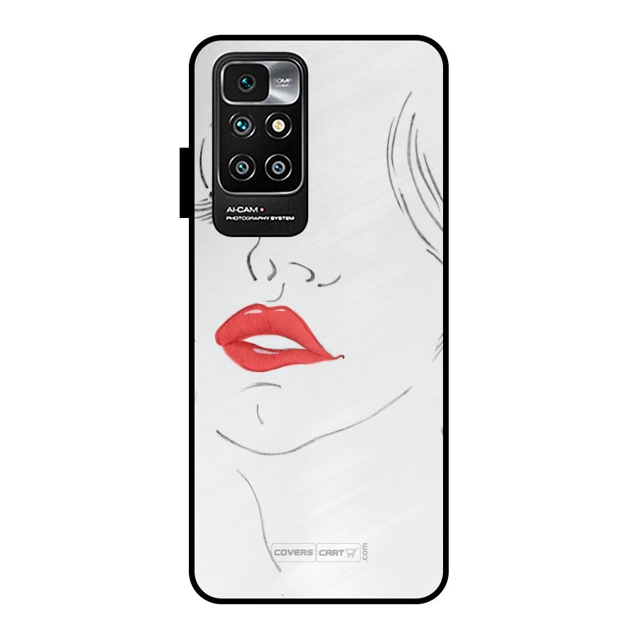 Classy Girl Metal Back Case for Redmi 10 Prime