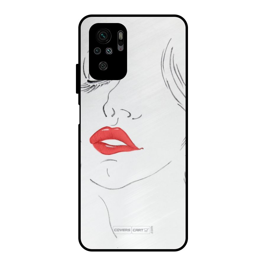Classy Girl Metal Back Case for Redmi Note 10S