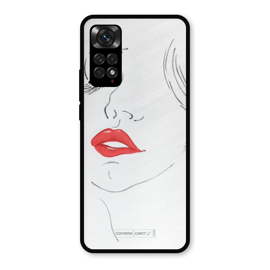 Classy Girl Metal Back Case for Redmi Note 11