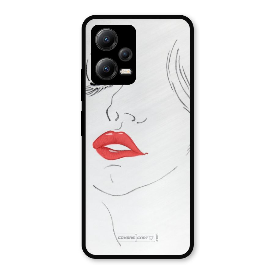 Classy Girl Metal Back Case for Redmi Note 12 5G