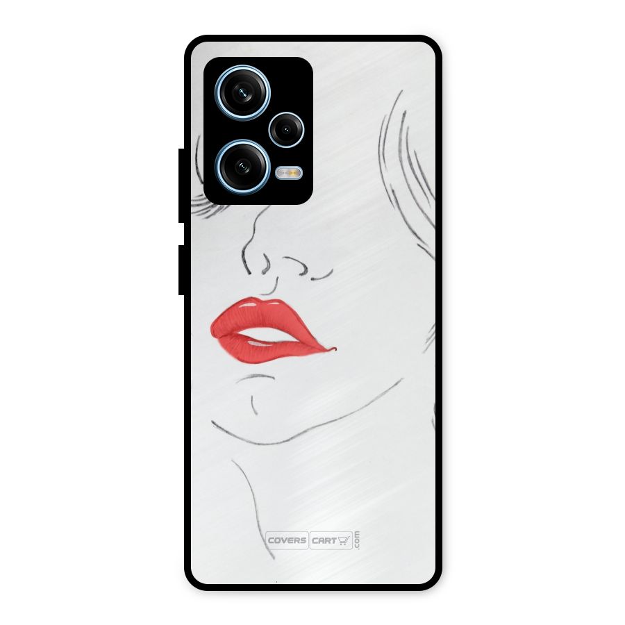Classy Girl Metal Back Case for Redmi Note 12 Pro
