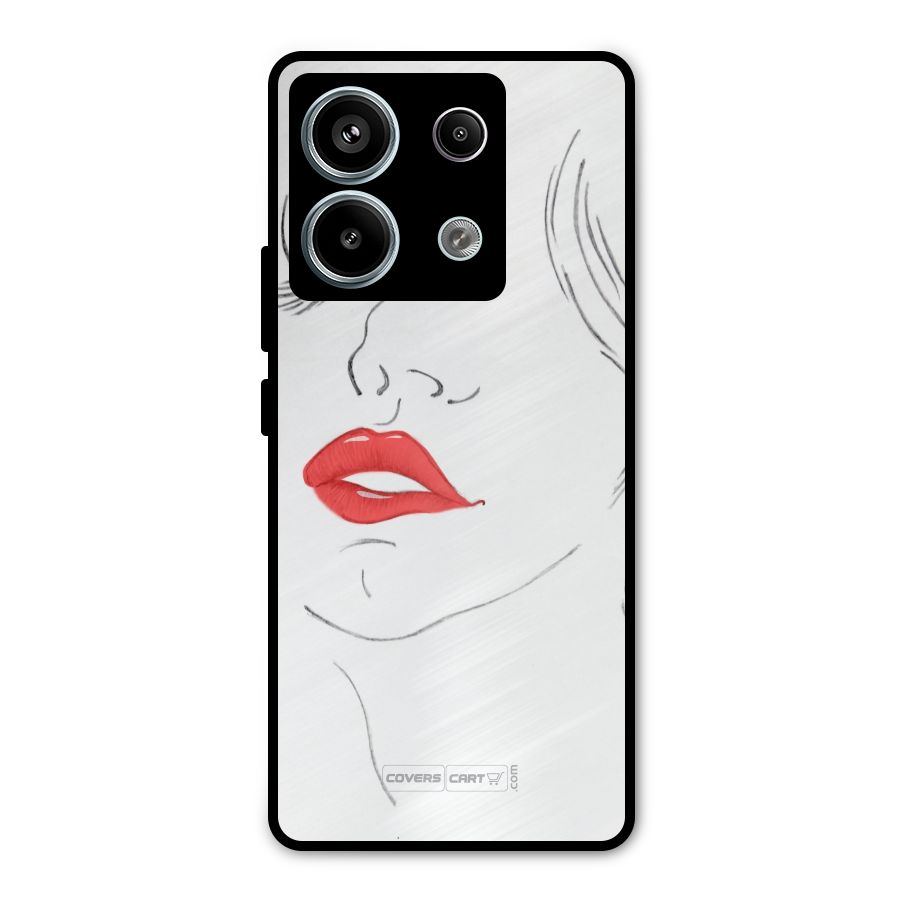 Classy Girl Metal Back Case for Redmi Note 13 Pro 5G