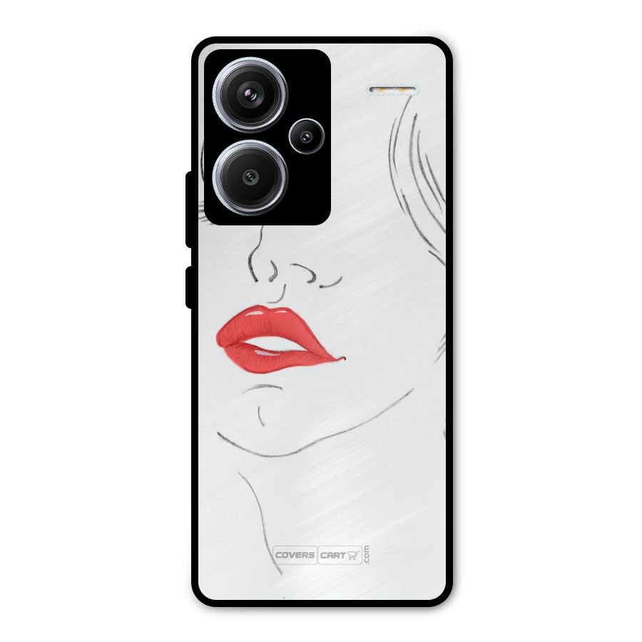 Classy Girl Metal Back Case for Redmi Note 13 Pro Plus