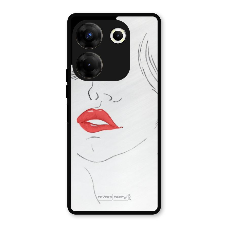 Classy Girl Metal Back Case for Tecno Camon 20