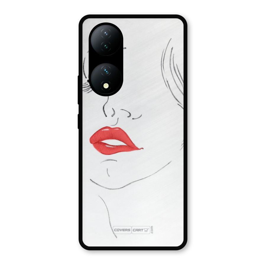 Classy Girl Metal Back Case for Vivo T2
