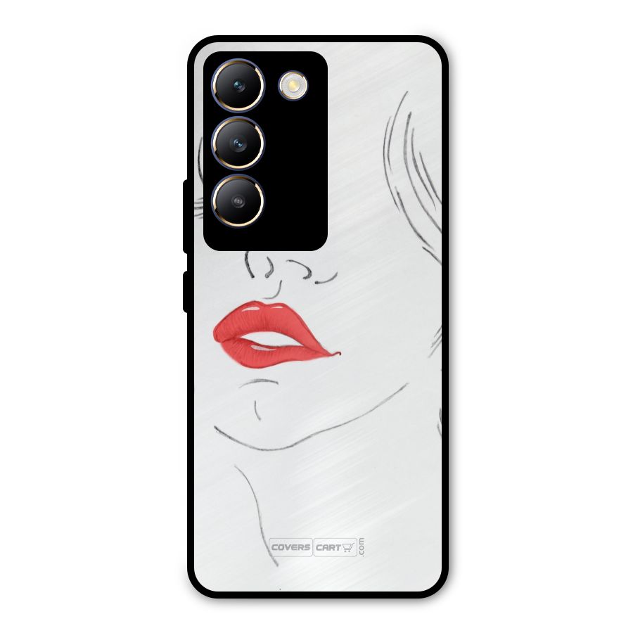Classy Girl Metal Back Case for Vivo T3 5G