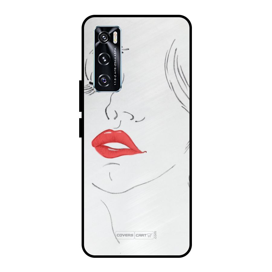Classy Girl Metal Back Case for Vivo V20 SE