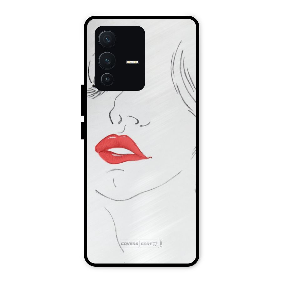 Classy Girl Metal Back Case for Vivo V23 5G