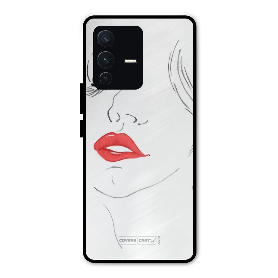 Classy Girl Metal Back Case for Vivo V23 Pro