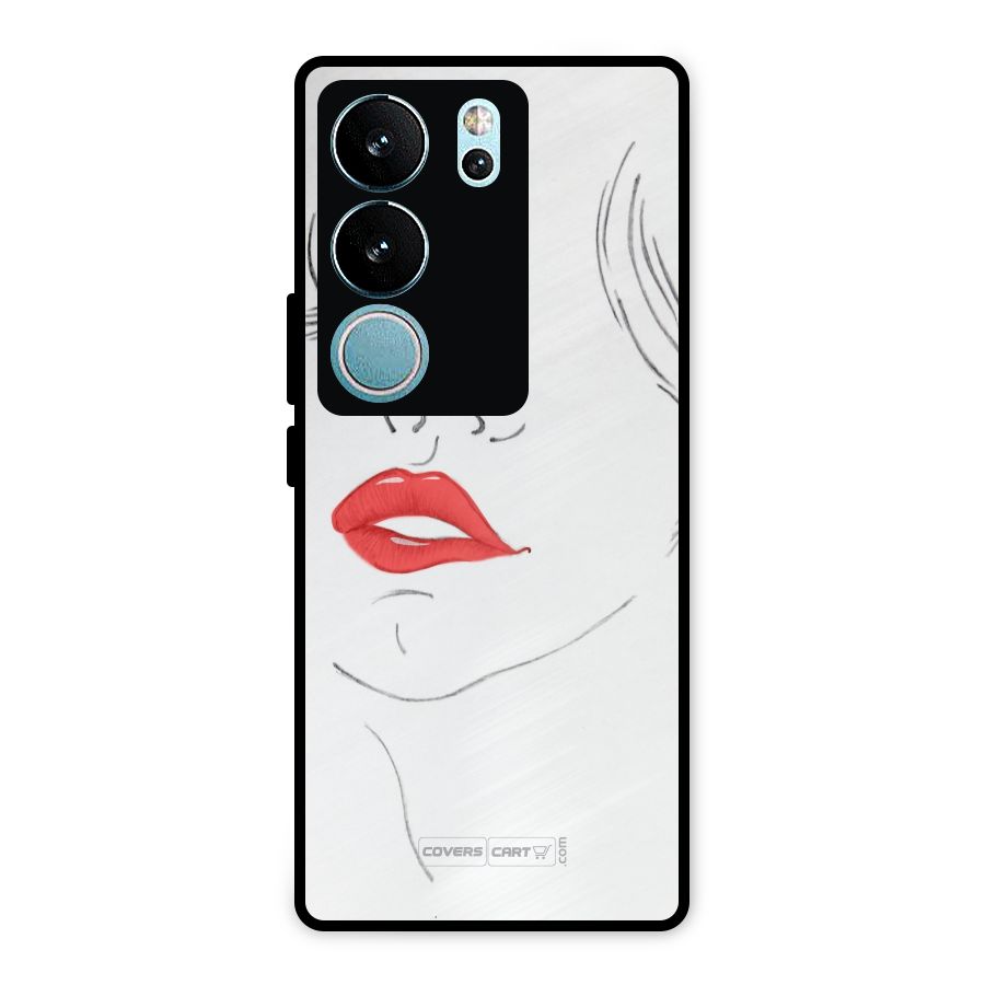 Classy Girl Metal Back Case for Vivo V29
