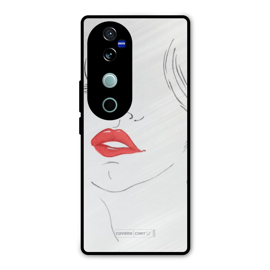 Classy Girl Metal Back Case for Vivo V40