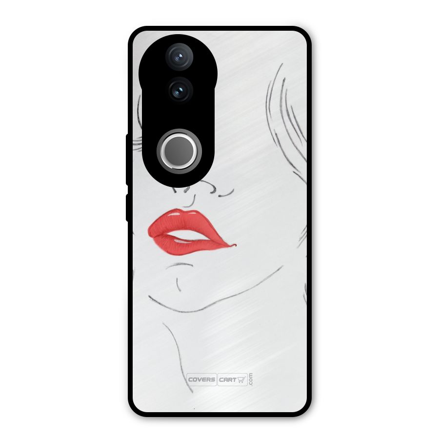 Classy Girl Metal Back Case for Vivo V50e