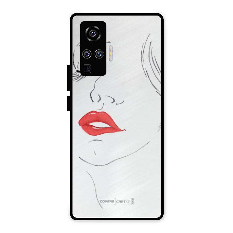Classy Girl Metal Back Case for Vivo X50 Pro