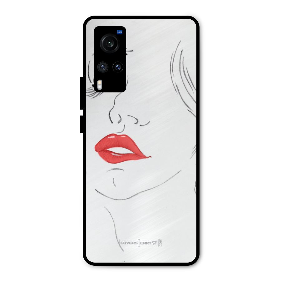 Classy Girl Metal Back Case for Vivo X60